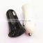 Hot selling Manufacturers wholesale 2 ports USB 2.1A+ 1A car charger adapter for iphone4/4s/5/5s