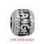 Ready Stock 14 Styles10*11mm Characters Stamped Vintage Tone 316L Stainless Steel European Charm Beads SEB-LG566
