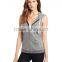100% cotton sports hoodie sleeveless hoodie womens hoodie singlet