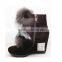 Fashion women rabbit fur furry snow boots