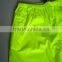 Oxford knit PU workwear raincoat rainsuit relective tape yellow color waterproof breathable