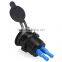 Universal Dual USB Socket Dustproof LED DC 5V 1A 2.1A Car Charger for phone Tablets Car Boat Marine
