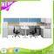 KU-DK6+K3 The Newest Office Staff Desk Half Glass Office Partition