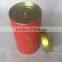 Round Airtight Tea Tin Box With Inner Lid