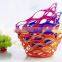 Transparent Plastic Round Vegetable Basket
