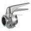 Stainless Steel Pneumatic threaded Butterfly Valve