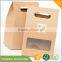 kraft paper box with window for food