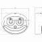 Smile Face Plastic Night New LED Sensor Light With Battery Baby Night Light