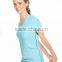 Women's active wear plain fitted blank t shirt slim fit t -shirt
