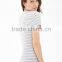 2014 Women tshirts New Design Striped T shirt of Jersey fabric 100% cotton t-shirts christmas discount sale offer