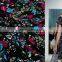 gradual change design floral printing rayon fabric wholesale