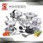 27Pcs Stainless Steel Kitchen Queen Cookware Set