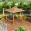 outdoor aluminum frame doubl lamp for wind resistant gazebo