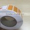 perfume orange color sticker printing label roll manufatcurer