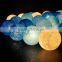 20Bulb/Set Handmade Blue Cotton Balls String Lights For Home Decoration Lighting, Holiday, Party, Wedding, Christmas/Xmas Gift