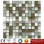 IMARK Mixed Color Crystal Glass Mosaic Tiles and Marble Mosaic Tiles for Wall Decoration Code IXGM8-049