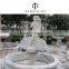 marble stone outdoor water fountain with lady statue
