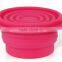 Foldable Silicone Bowl For Camping Storage Bowl With Lid