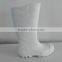 Gaomi factory Pu sole leather safety rain boots steel toe cap