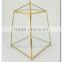 Elegant Vintage Brass Glass PYRAMID Triangle BOX CURIO DISPLAY CASE Box Terrarium Catus| brass glass crystal wedding table vases
