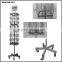 SSW-CM-101 Rotatable Metal Gift Card Display Stand with Casters