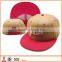 6 panels cheap plain baseball cap hat /100% cotton custom flat brim cap wholesale