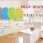 Fish Type Plastic PP Small Cutting Chopping Board Blocks For Kitchenware