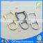 Wholesale Zinc Alloy D Shape ring Metal Screw D Ring For Handbags