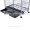 Pawhut 59" Indoor Hutch Small Animal Pet Cage with Stand - Black