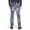 Biker Jeans Blue Denim jeans pantalon (LOTK048)