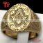 OEM hot sell fashion jewelry gold masonic ring, latest gold ring designs for men, stainless steel ring
