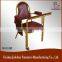 BH-G8166 Modern church pulpit chairs with armrest and bookshelf used church chair