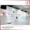 Retail mall showroom shoe showcase metal bag display kiosk design for sale