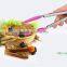 2015 Stainless steel with sillcone handle novelty silicone Barbecue clip hot sale Food grade silica gel clip/ food clip/ G04