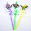 Factory wholesale dinosaur reusable fancy hard plastic drinking straw