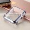 Electroplate Hard PC Case Cover With Protective Film For Apple Watch i Watch 38mm 42mm Shell Shockproof Frame Cover Shell