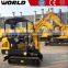 China Digger 1.8ton Mini Excavator price with Breaker with Nachi Pump