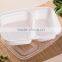 Yoyo check now clear and write takeaway food container wih 2 compartment