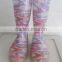 woman zebra pvc rain boots
