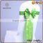 soft chiffon bow tie satin chair sash for christmas party
