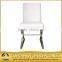 stitching PU cover dining chair with modern special shape legs