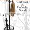 RH-4737 Multifunctional metal standing coat rack with umbrella holder hat clothes coat rack