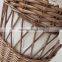Woven wicker material cleaning laundry basket
