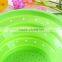 Food Grade Material Foldable Silicone Washing Up Bowl,Silicone Strainer