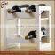 High gloss countertop wooden wine rack