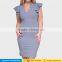 Fat women casual v-neck slim bodycon plus size summer office cocktail mini short dresses for big lady