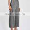 Ladies new style capri wide leg formal office style fashion linen dress shirt coat pants