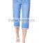 Cheap Washed Young Girl 3/4 Cropped Shorts, Denim Jeans Shorts Pant Women 2016