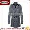 Men's Wool Blend Double-breasted Top Coat Warm Jacket With Wais Belt