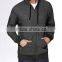 Next Level Apparel Unisex Denim Fleece Full-Zip Hoody - made from 52% cotton and 48% polyester heathered fleece